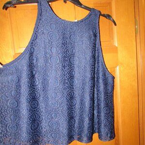 Lacey Dark Blue Arizona Size 1X Jrs. Plus Tank Top